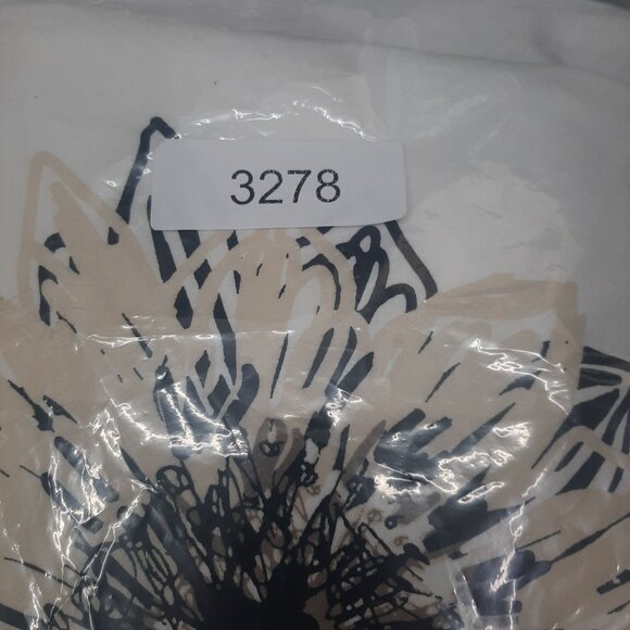 Coldwater Creek Womens White & Black Floral Skirt sz 2X Elastic Waist rockabilly - Picture 8 of 8